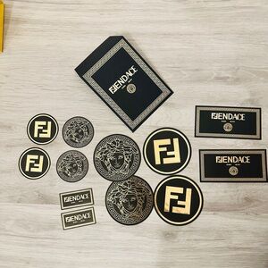 Designer Authentic Fendi x Versace Collaboration- Fendace - promo logo stickers